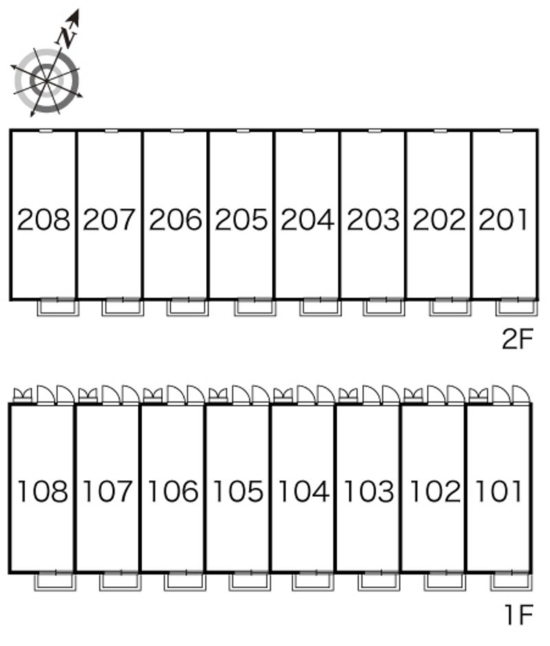 レオパレスサニープレイス 間取配置図