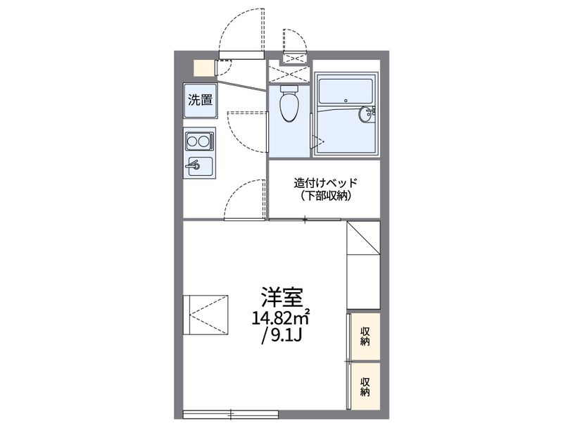レオパレスタウンコート 間取図