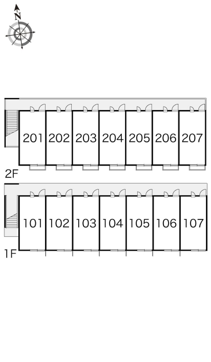 レオパレスアミカピア 間取配置図