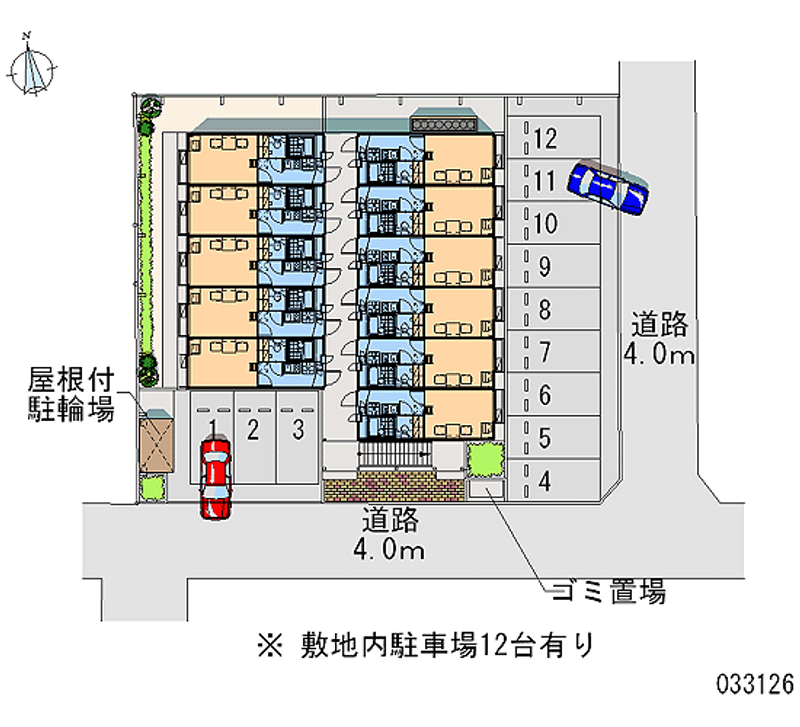 レオパレスシエナ帯山 月極駐車場