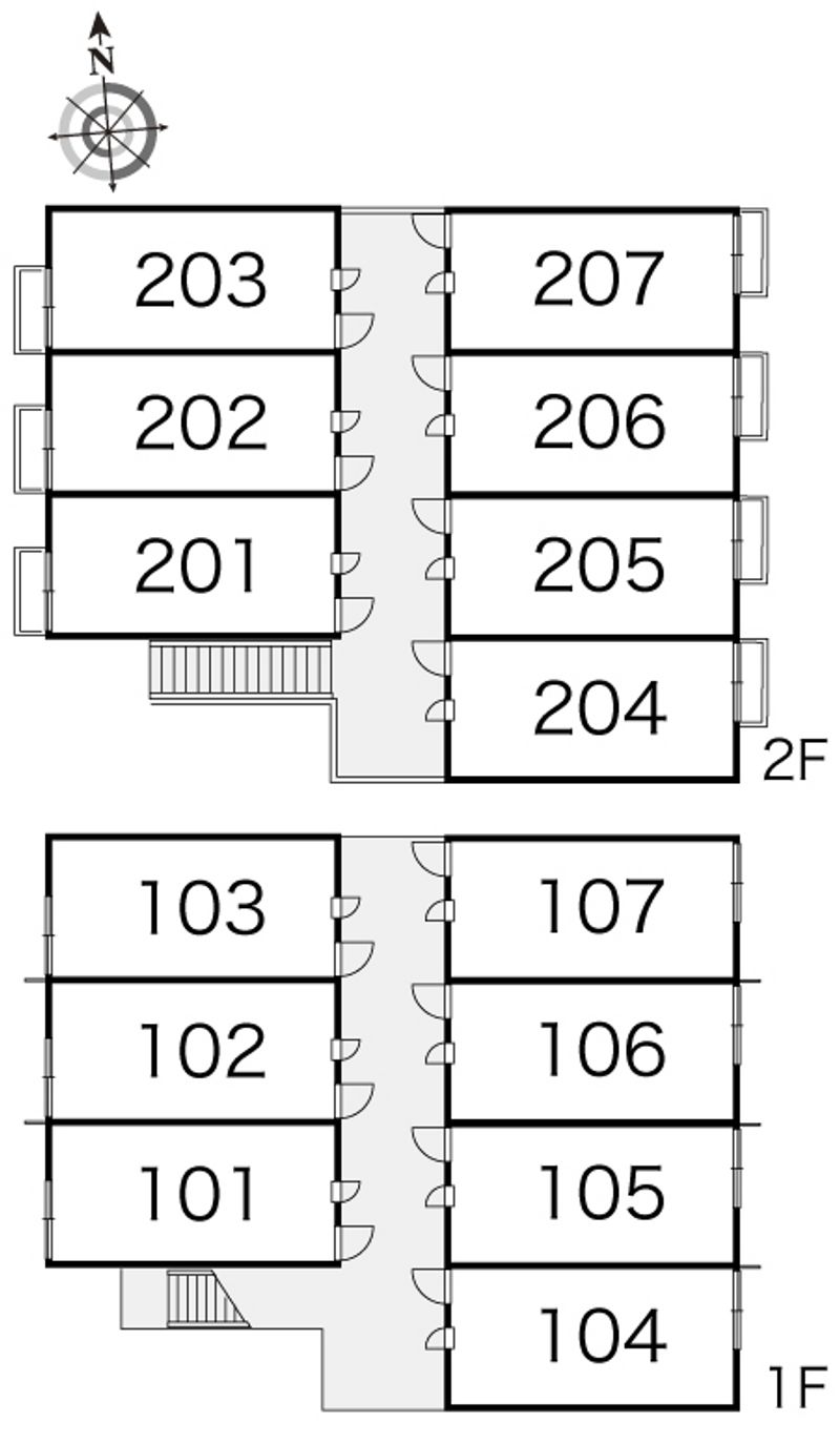 レオパレスｃｕｂｏ 間取配置図