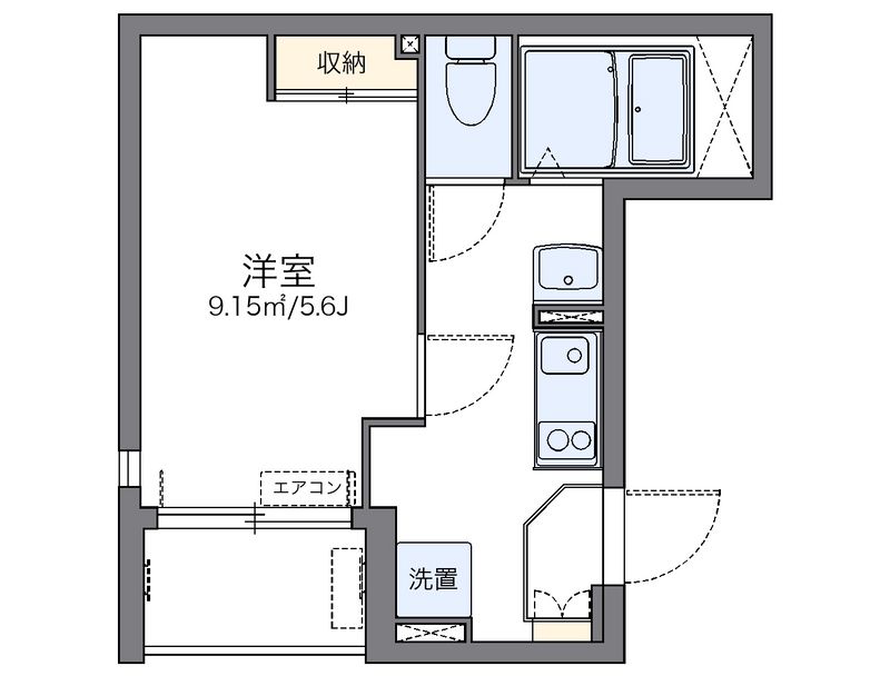 レオネクストＺｅｒｏ 間取図