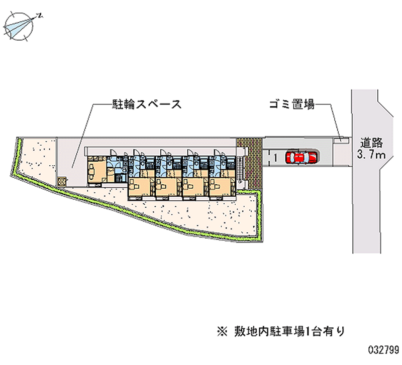 レオパレスＣＯＵＲＴ　ＤＯＬＬ 区画図