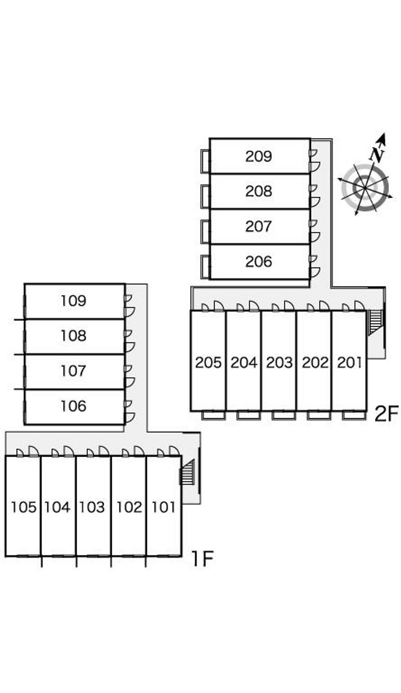 レオパレス彩 間取配置図