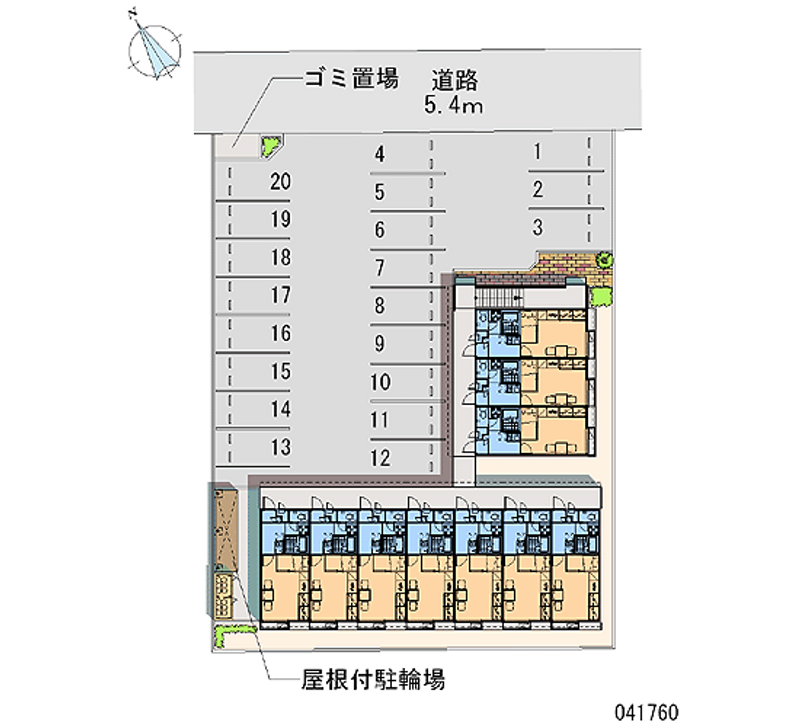 レオパレスみもざ 月極駐車場