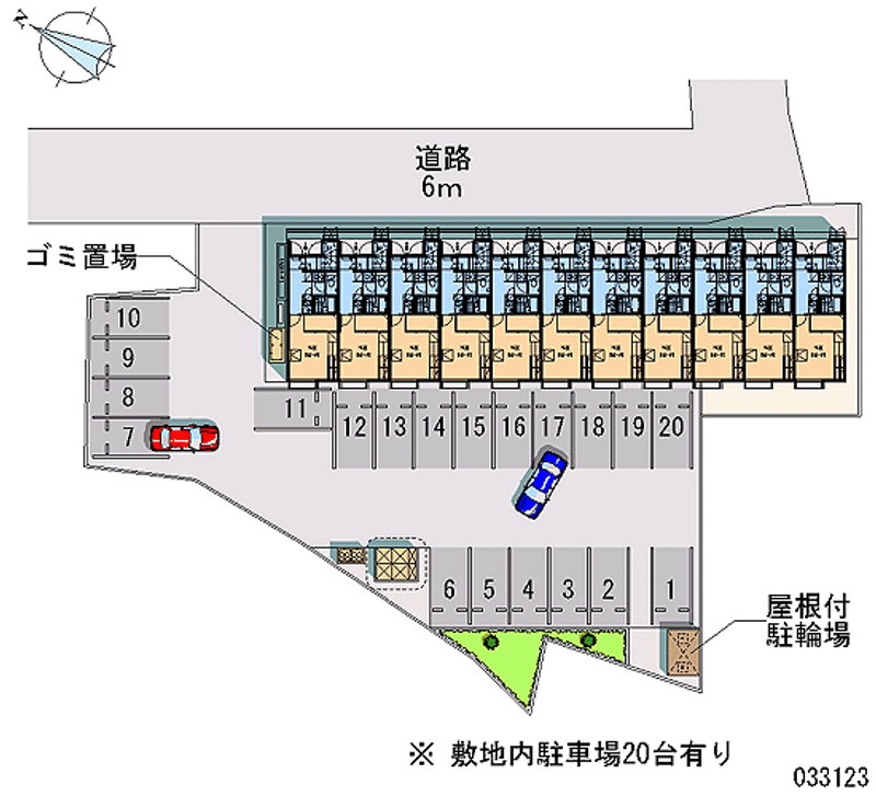 レオパレスアウリオン 月極駐車場