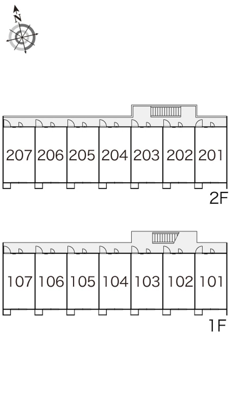 レオパレスシャイン清栄 間取配置図
