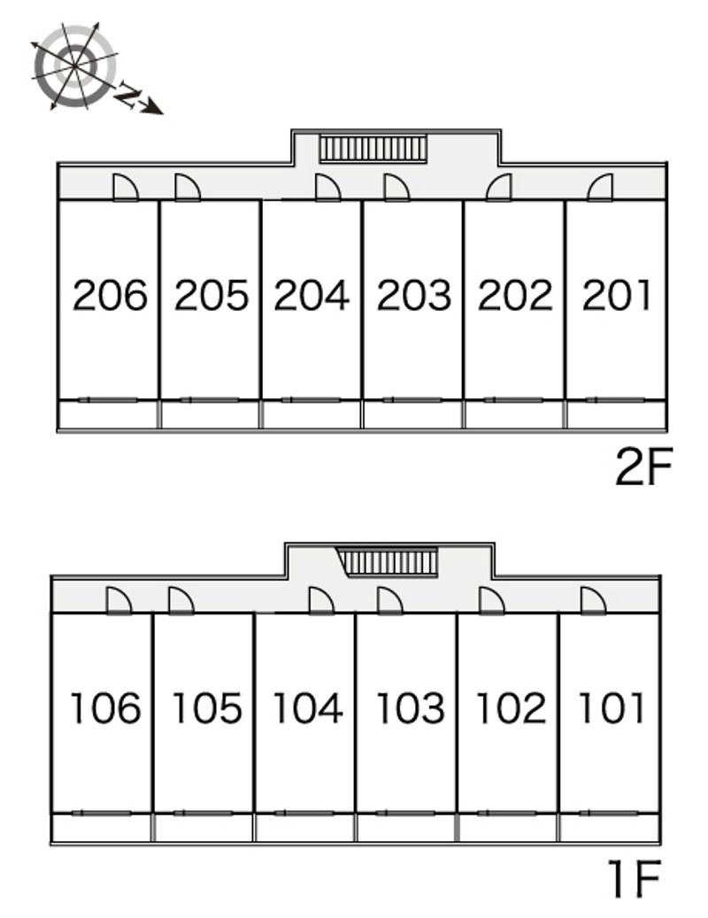 レオパレスＩＺＵＭＩ 間取配置図