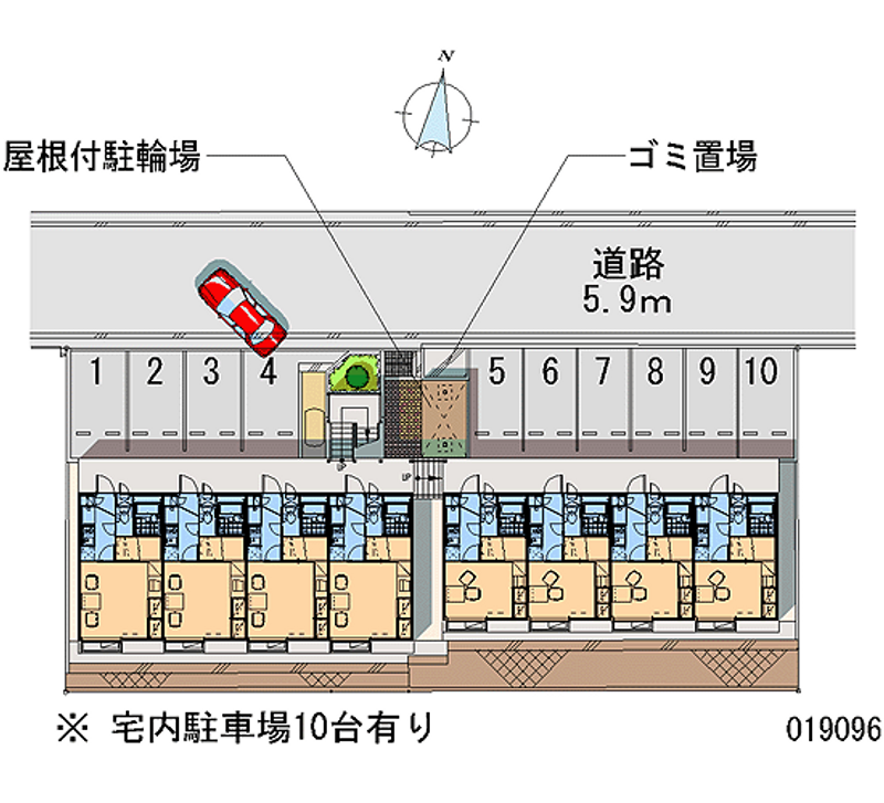 19096 Monthly parking lot