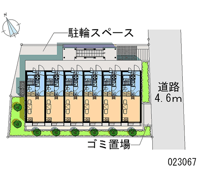 レオパレスパーシモン 区画図