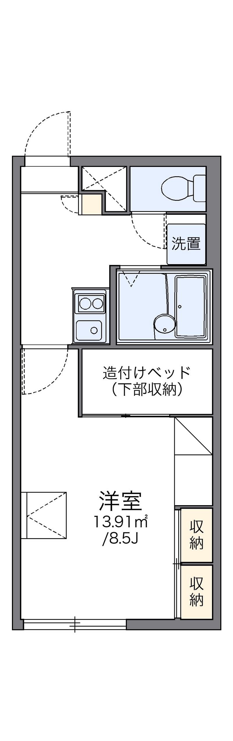 レオパレスアストラル 間取図
