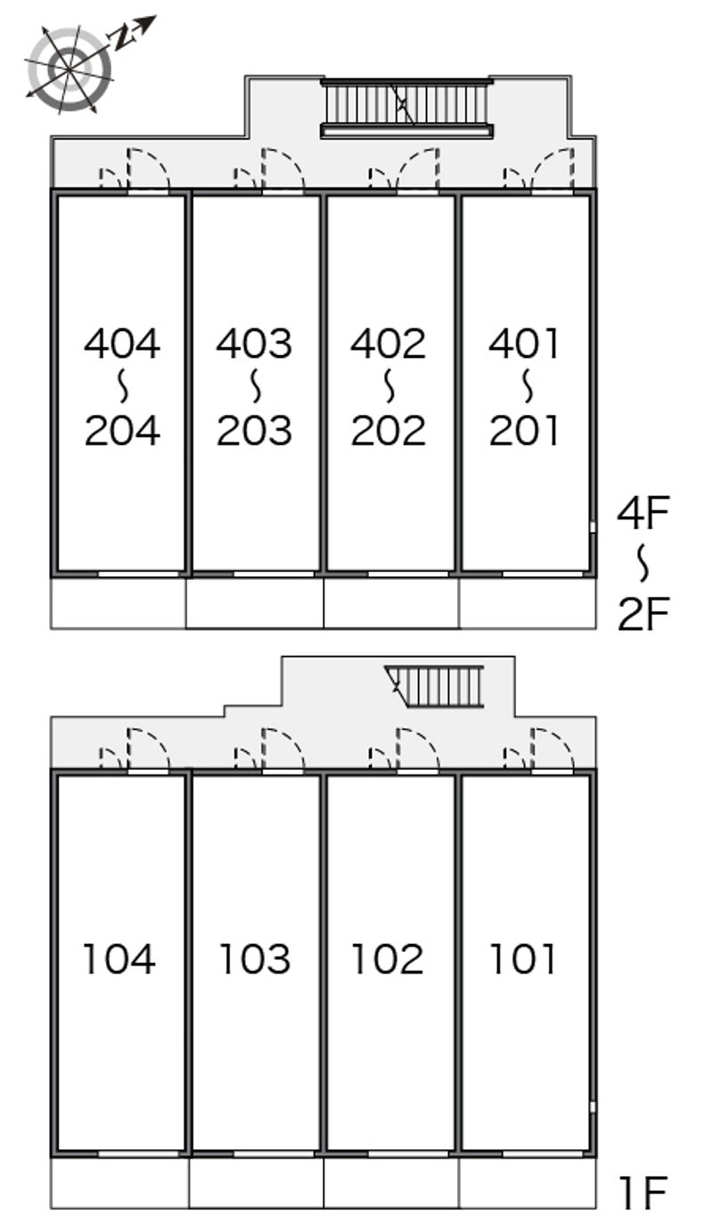 レオネクスト西門 間取り配置図