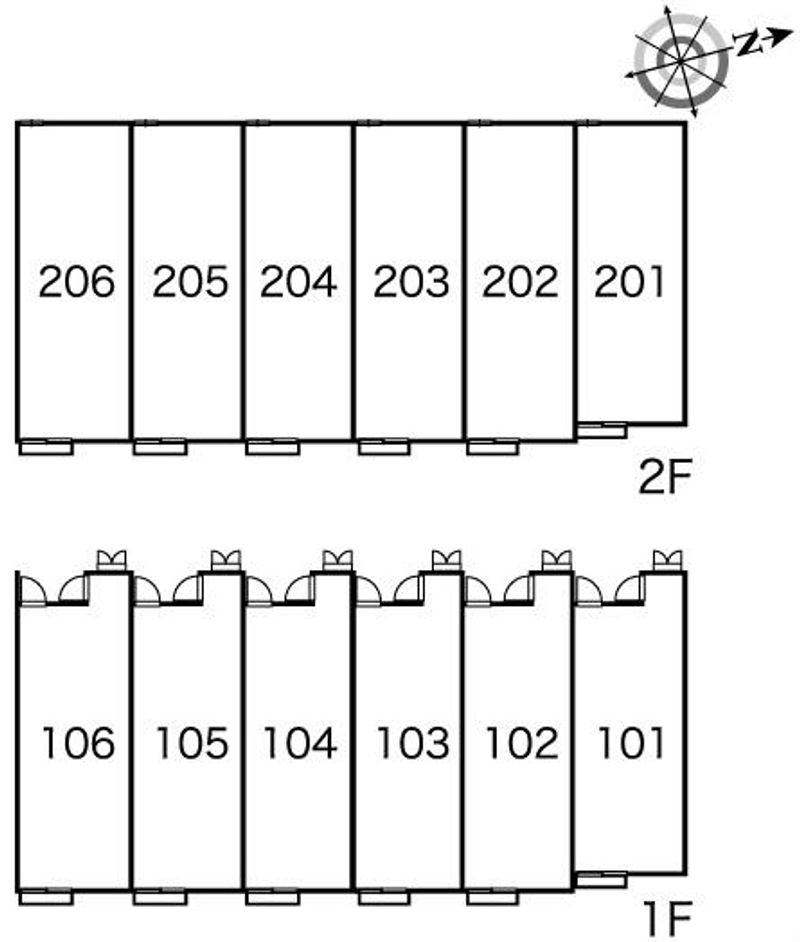 レオパレスプリマクラッセ 間取り配置図