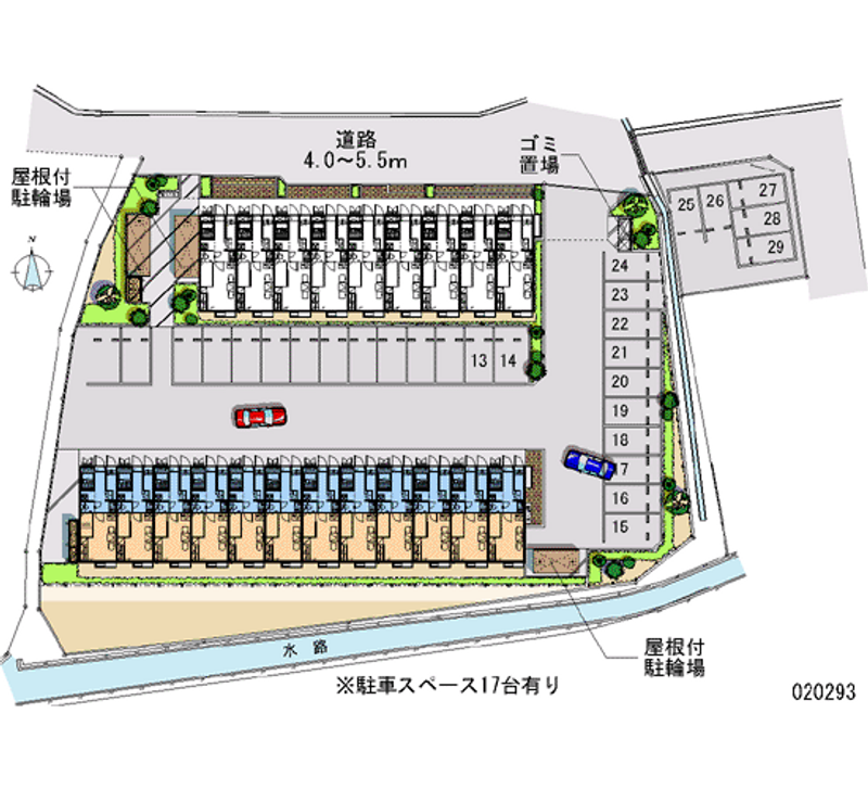 レオパレスグリーンコートＢ 月極駐車場