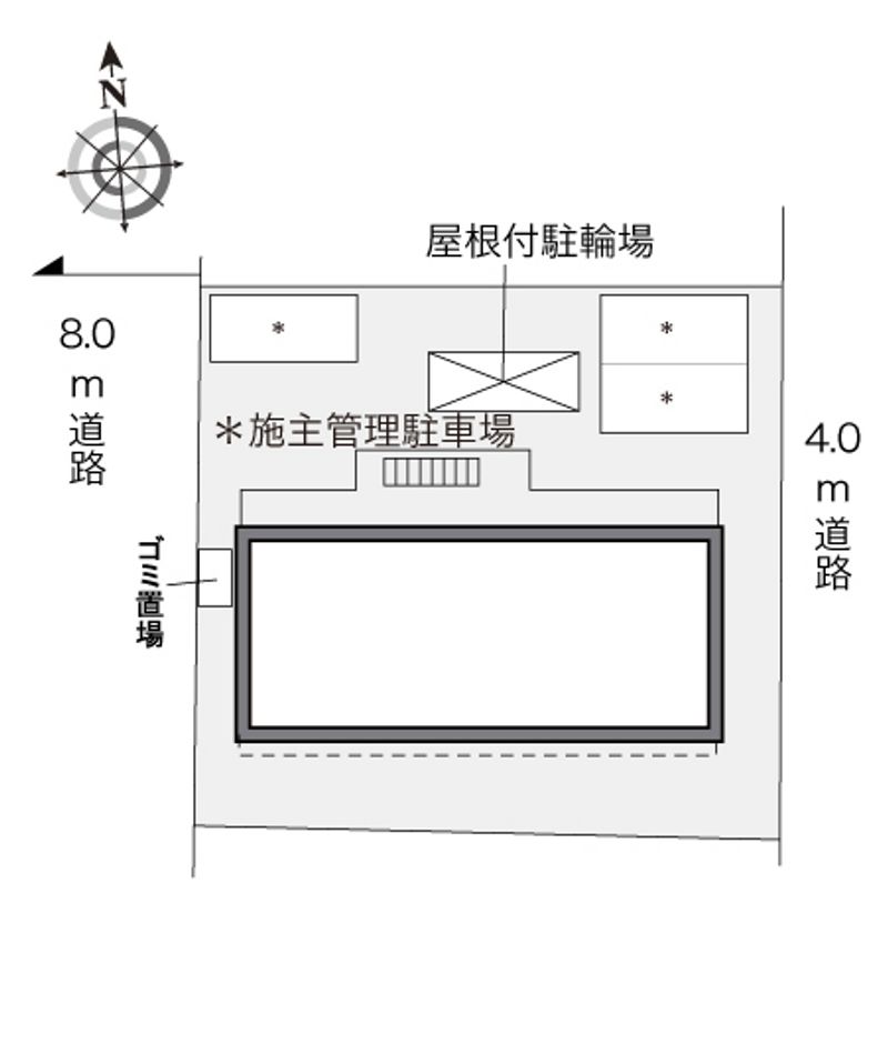 レオパレス武蔵関公園 配置図