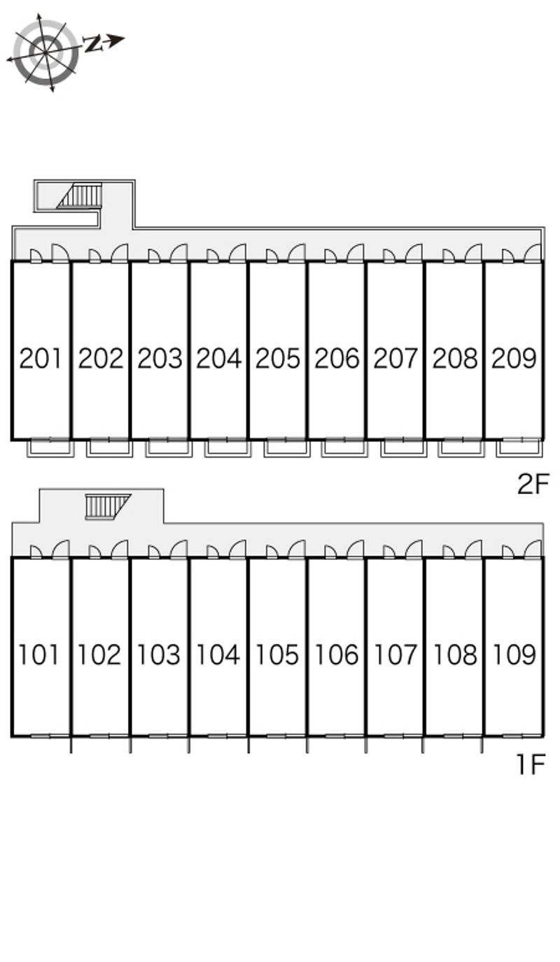レオパレスフェリーチェ 間取配置図