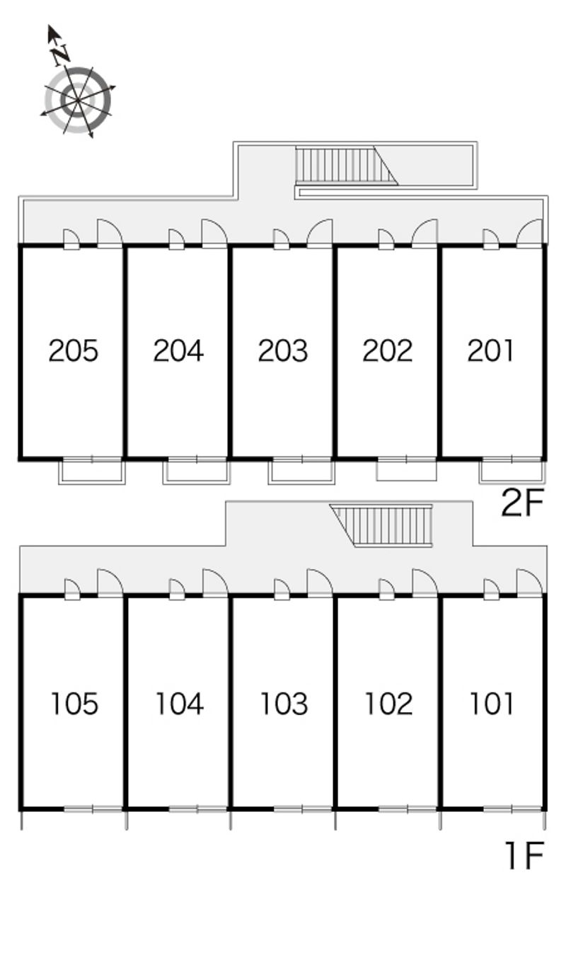 レオパレスひまわりハイツ 間取り配置図