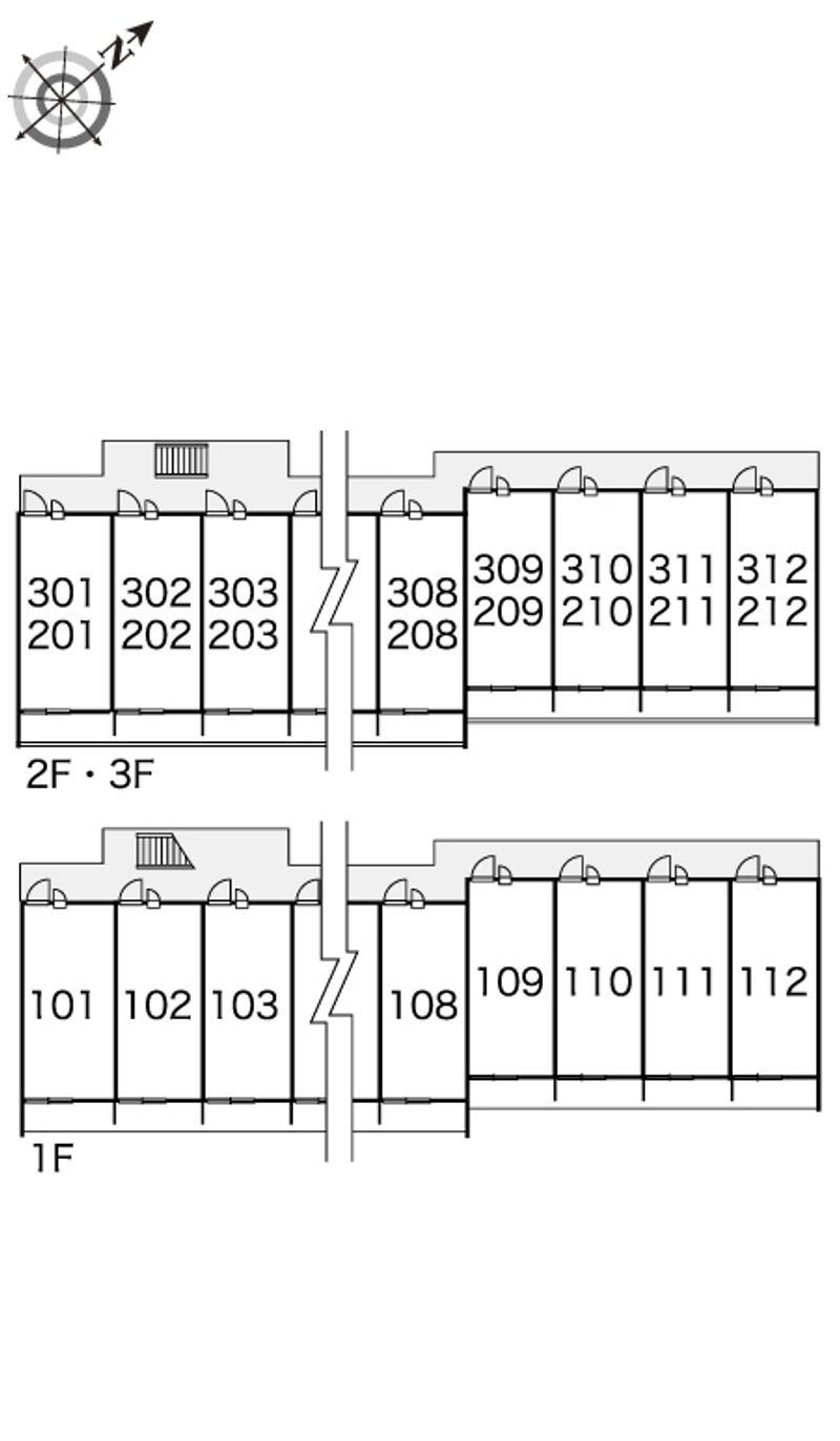 レオパレスあきは 間取配置図
