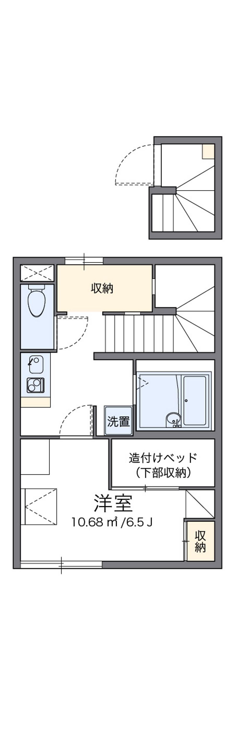 レオパレスパピーズスプリング 間取図