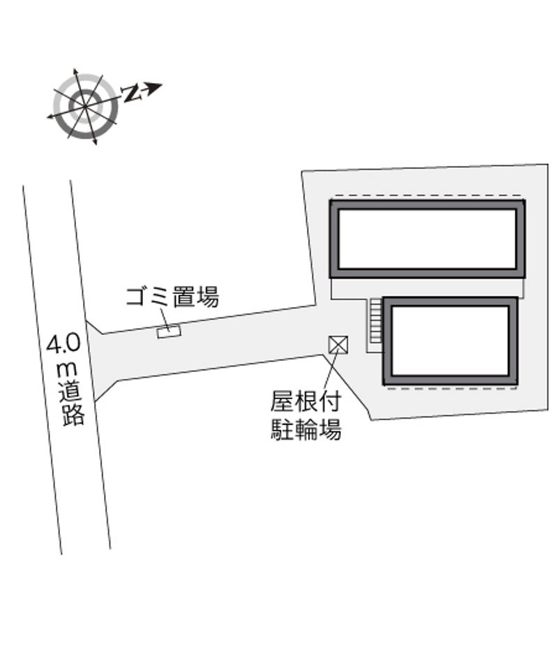 レオパレスメゾンドウエスト 配置図