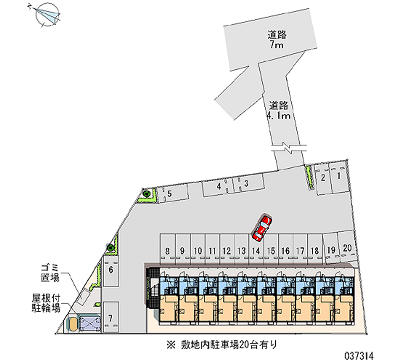 レオパレスＫ＆Ｙ 月極駐車場