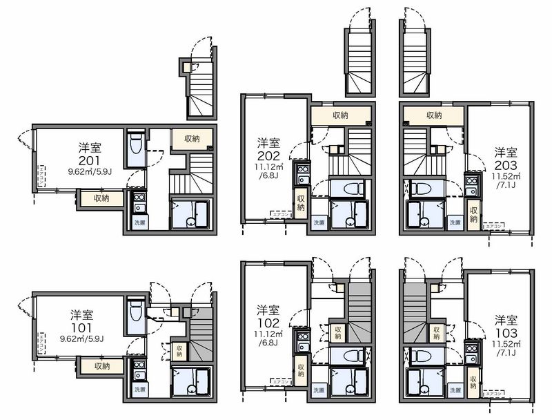 レオネクストタフィー　サーフ 間取図