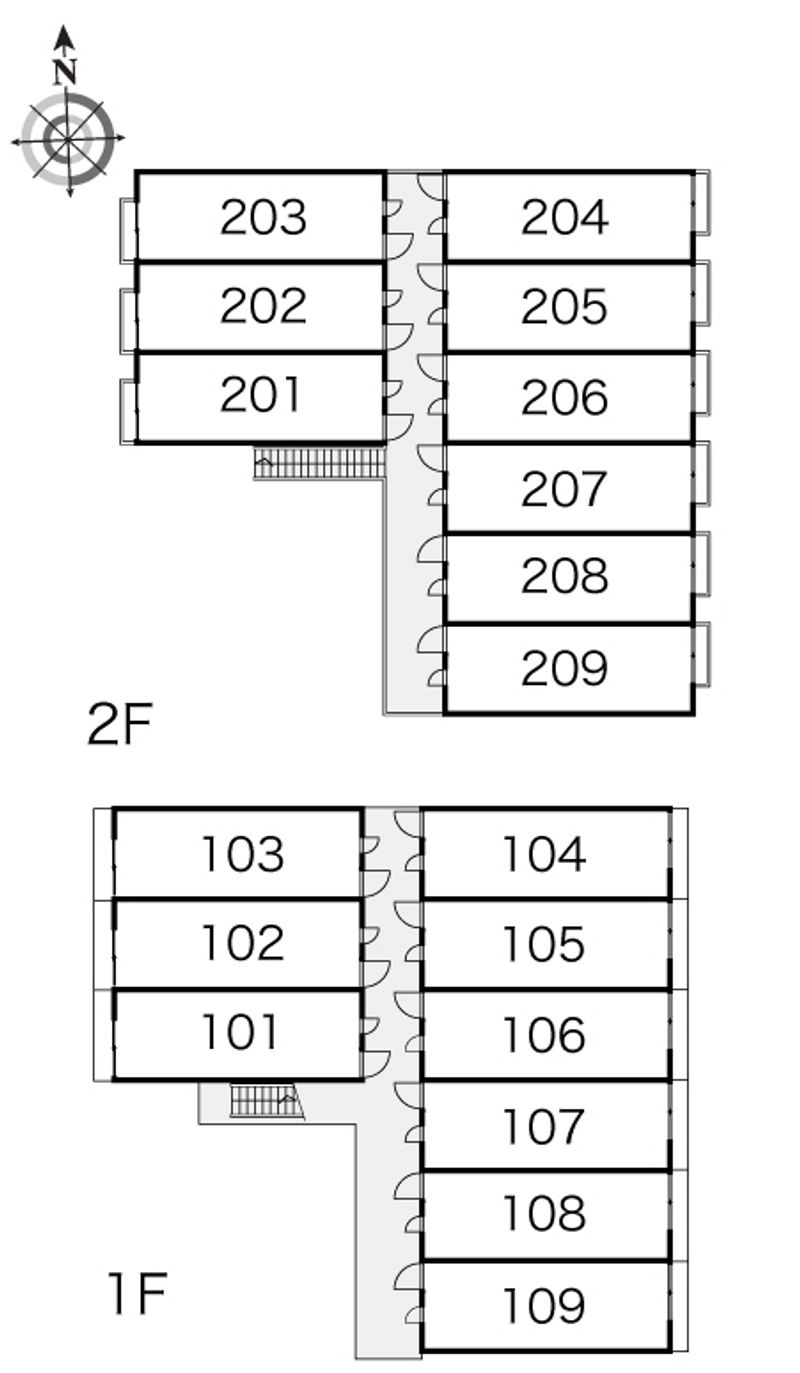 レオパレスアシャ 間取り配置図