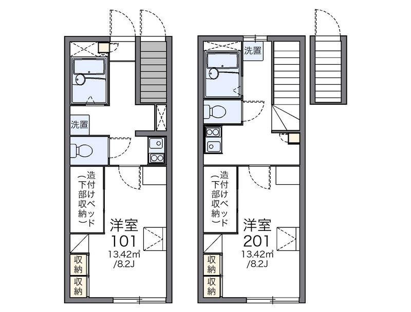 レオパレスウィング 間取図