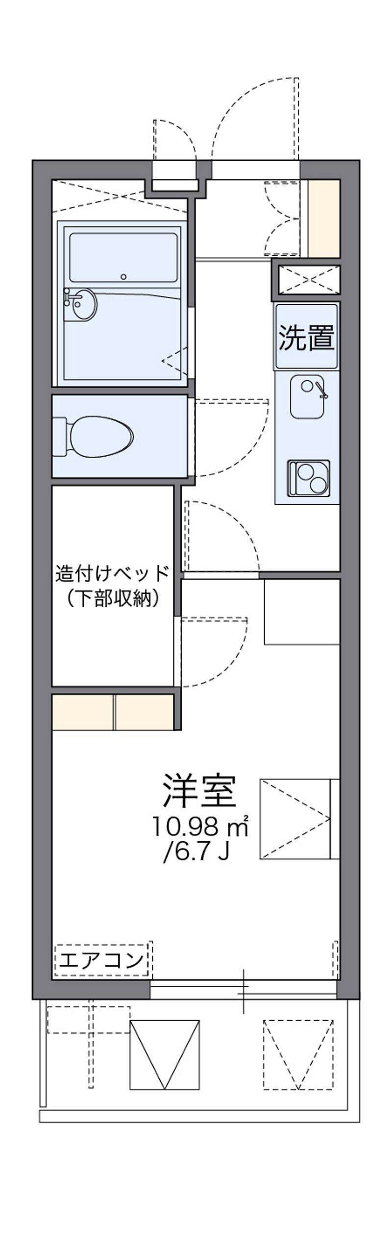 レオパレスターナーⅢ 間取図