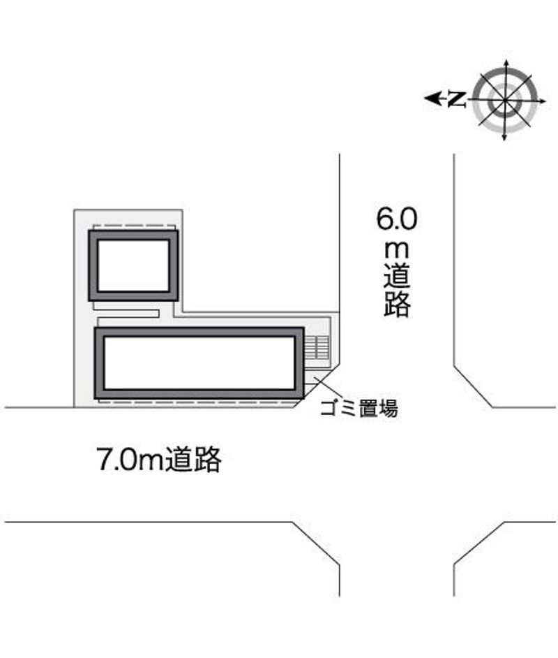 レオパレス天満 配置図