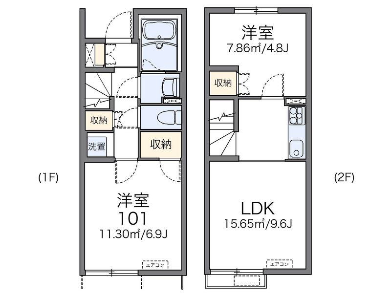 レオネクスト八代福正Ⅱ 間取図