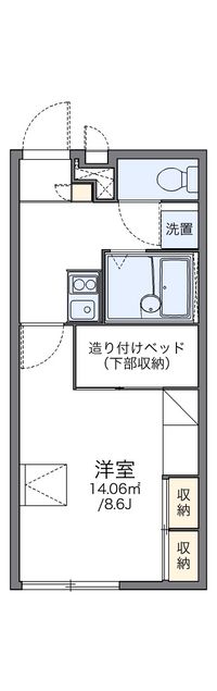 レオパレス共栄 間取り図