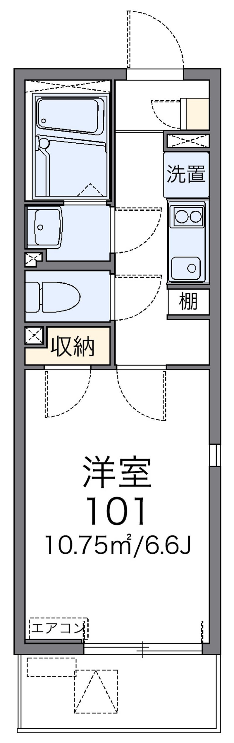 レオネクストチァフル　上野毛 間取図