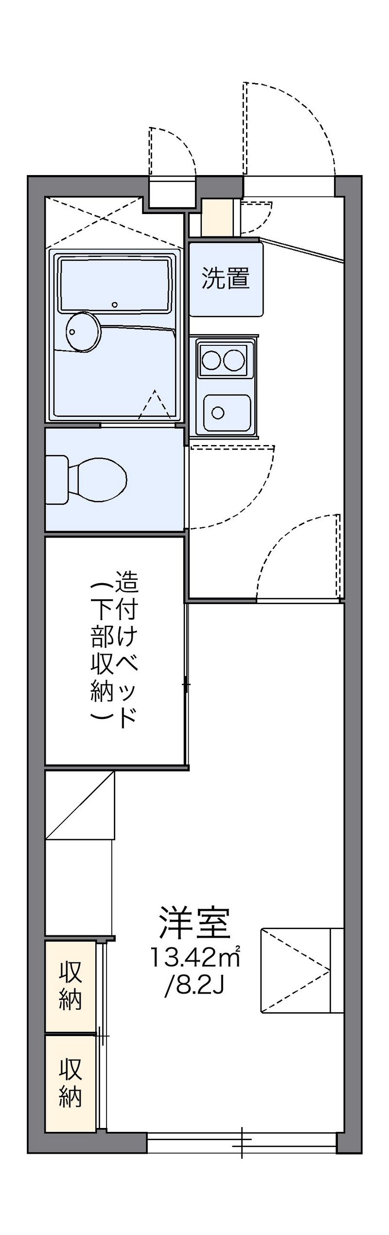 レオパレスシャルム松木町 間取図