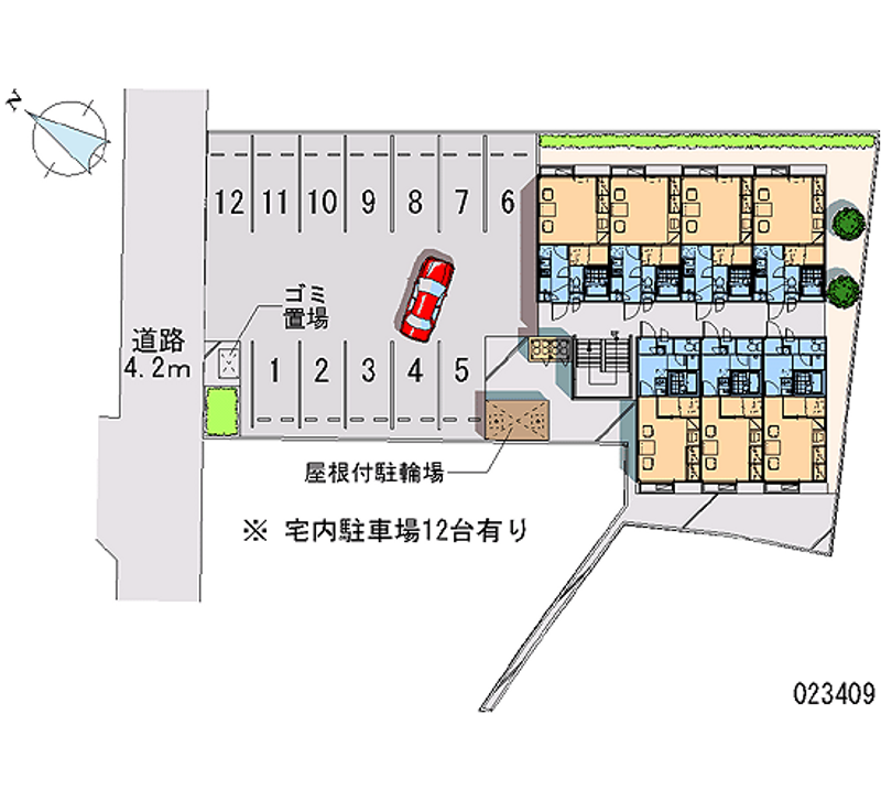 23409 Monthly parking lot