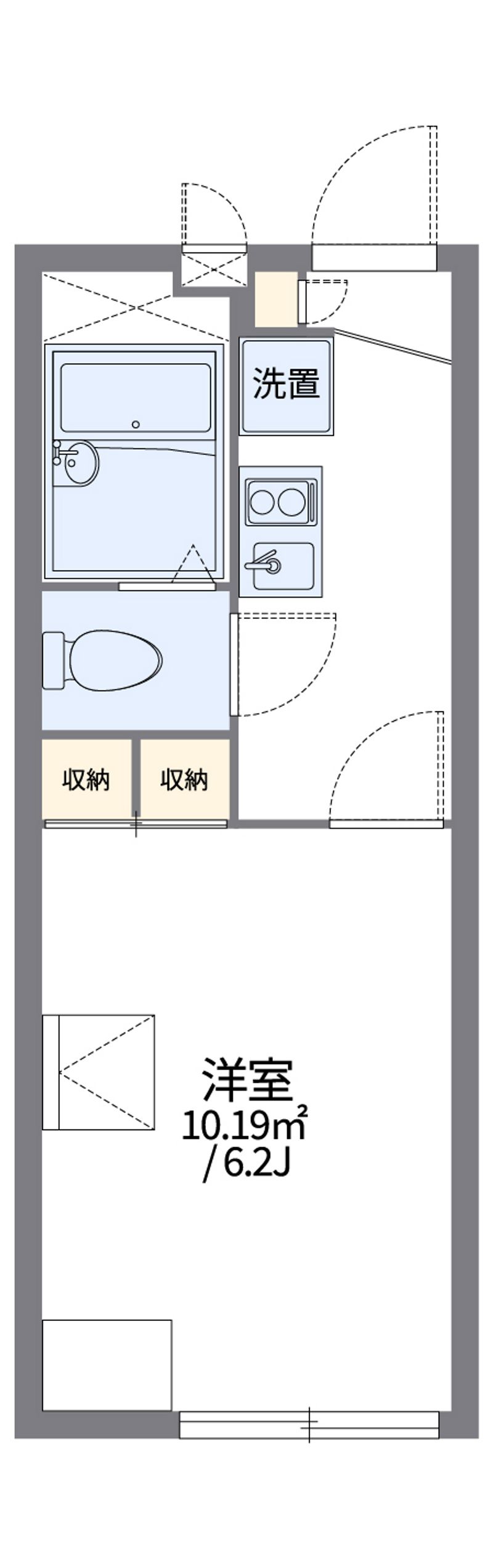 レオパレスヴィラ参号館 間取図