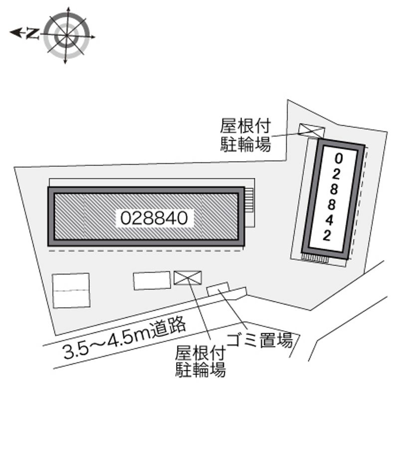 レオパレスソレイユ 配置図