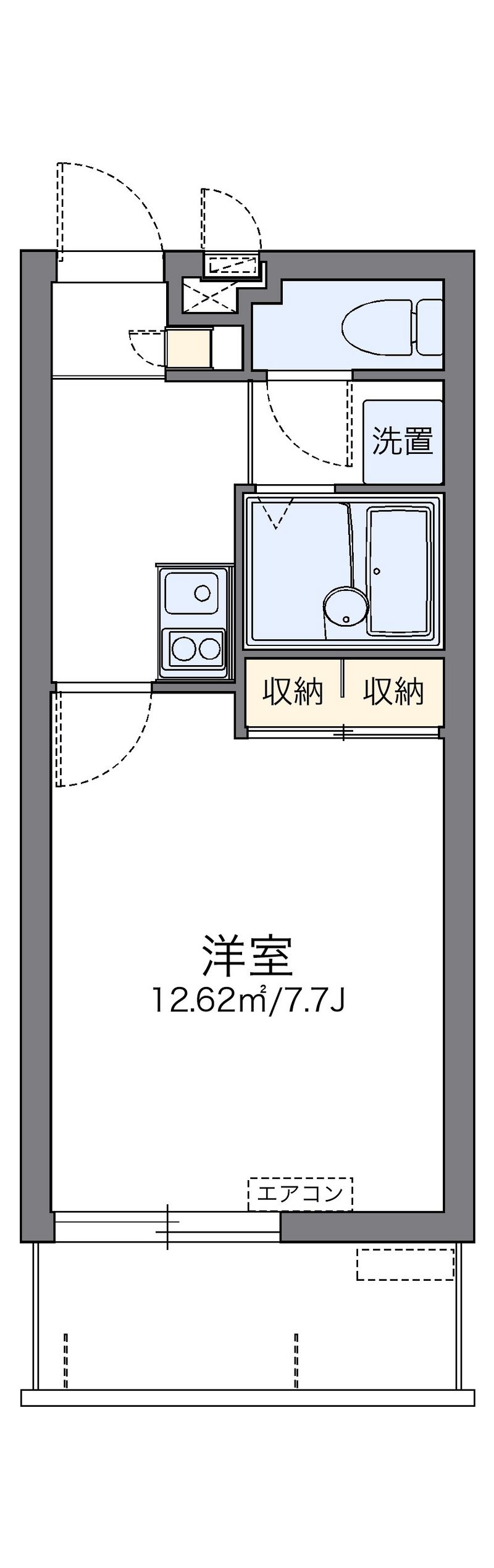 レオパレスかなさんどー 間取り