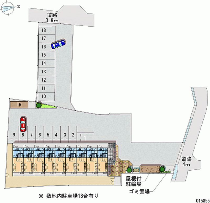 レオパレススカイ 月極駐車場