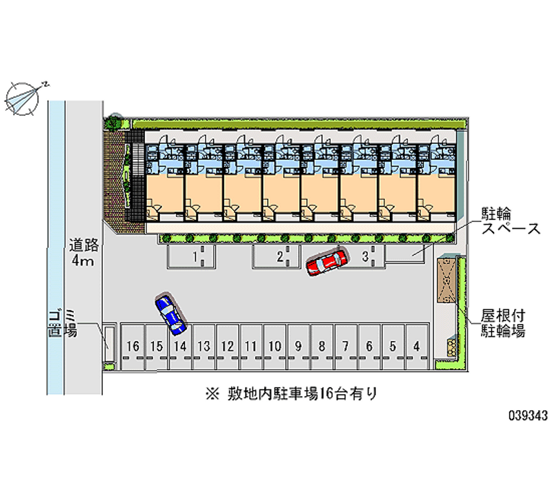 レオパレス吹上ヒルズ 月極駐車場