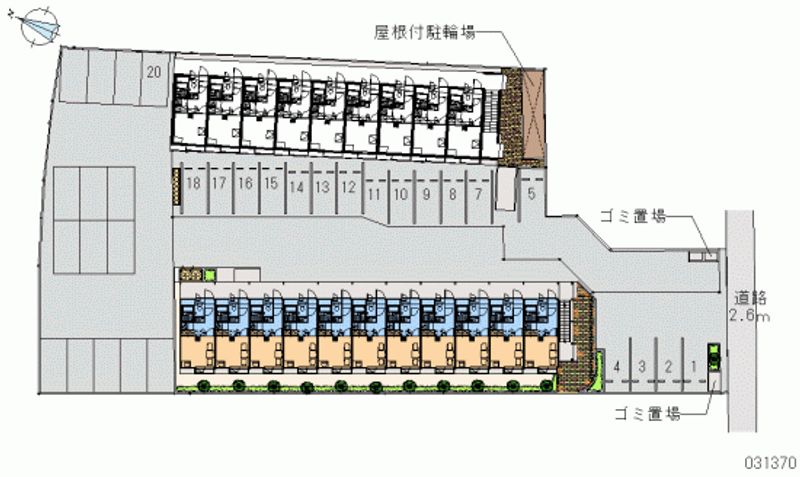 レオパレス楽来 月極駐車場