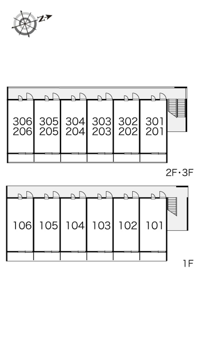 レオパレスエスペランサⅡ 間取配置図