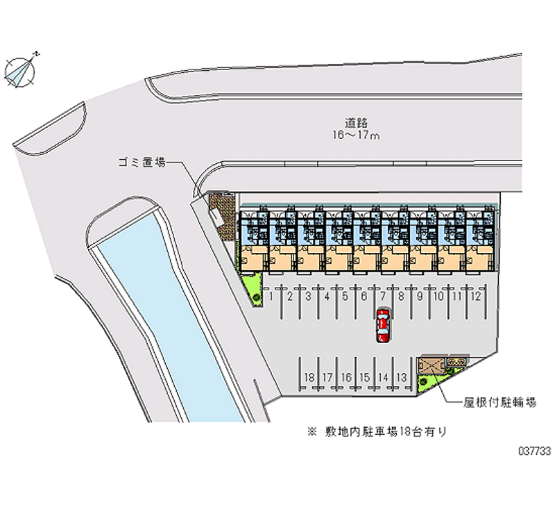 レオパレスＴＥＮＲＹＵ 月極駐車場