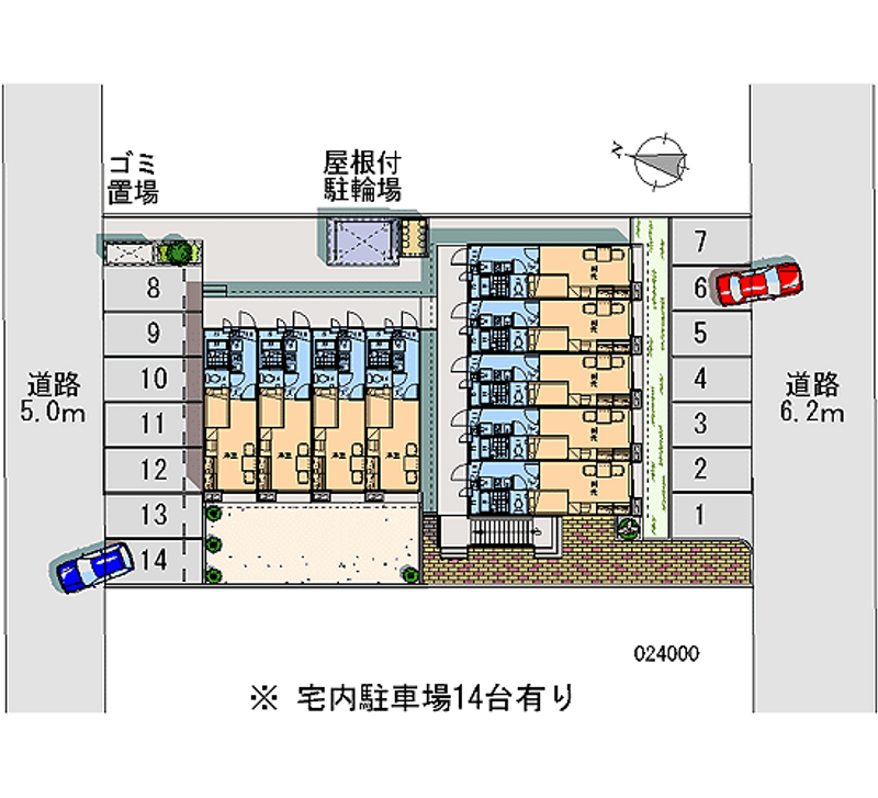 レオパレスシャーロームⅢ 月極駐車場