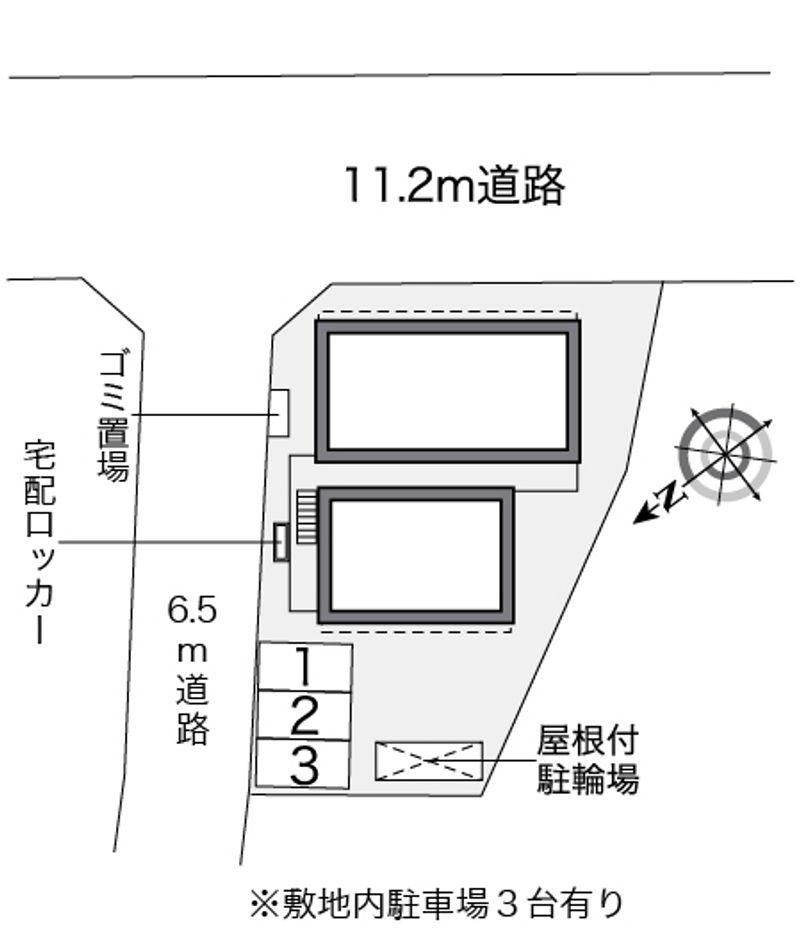 レオパレス杉山Ⅱ 配置図
