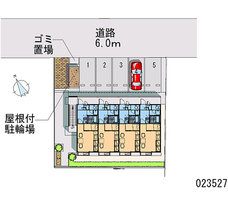 レオパレスカームウエルス 月極駐車場