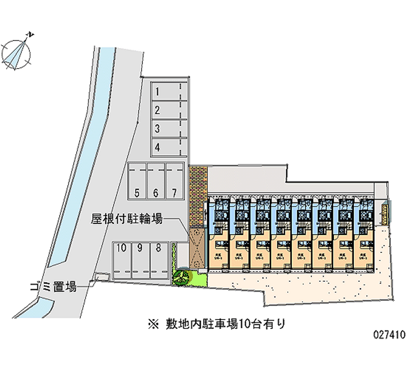 レオパレスピクシー 月極駐車場