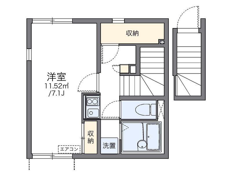 レオネクスト昭徳Ⅲ 間取図