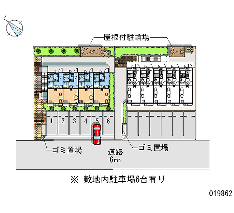 レオパレス王子台　壱番館 区画図