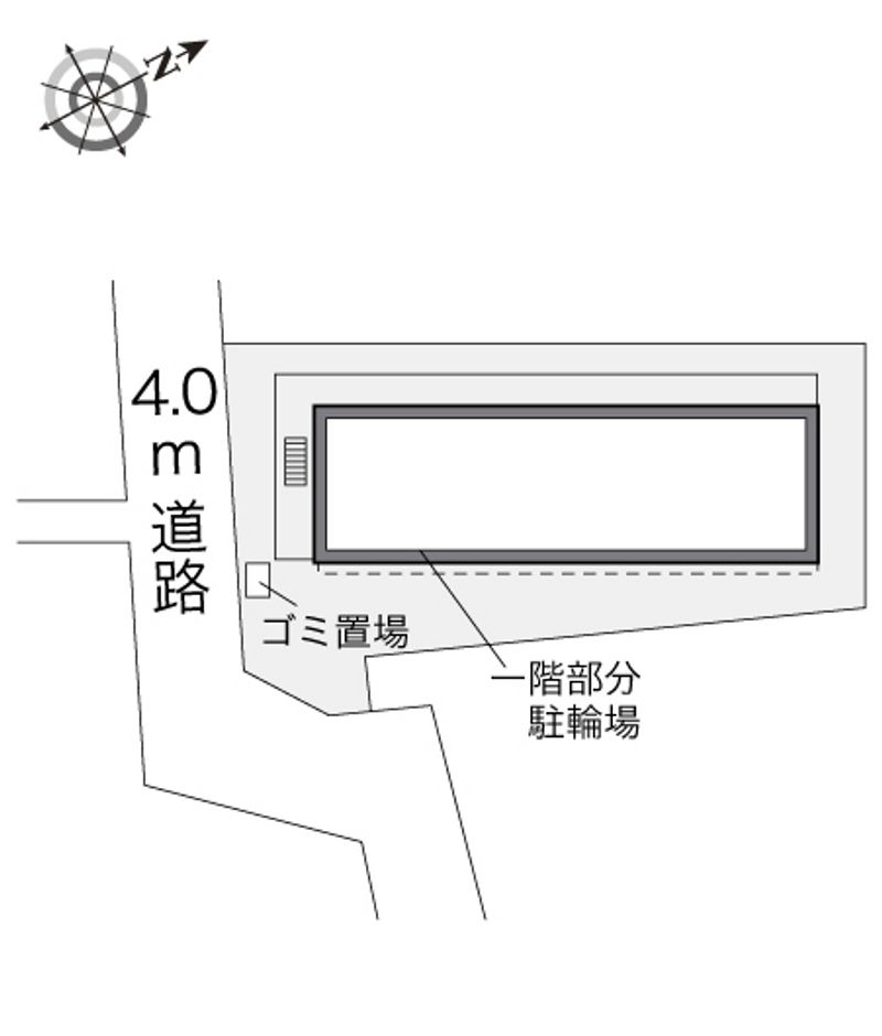 レオパレスタウンコート上ノ丸 配置図
